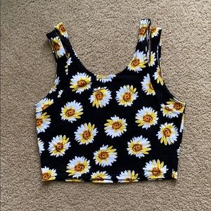 Sunflower crop top